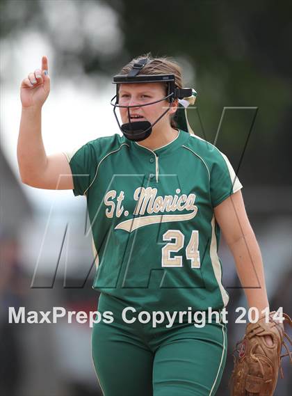 Thumbnail 3 in St. Monica @ Bellarmine-Jefferson (CIF SS Playoffs) photogallery.