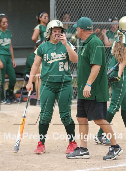 Thumbnail 3 in St. Monica @ Bellarmine-Jefferson (CIF SS Playoffs) photogallery.