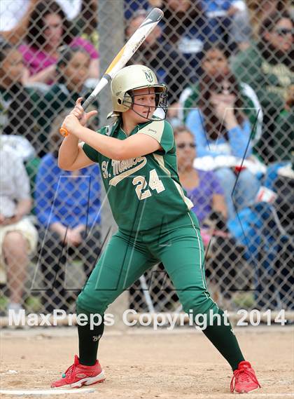 Thumbnail 1 in St. Monica @ Bellarmine-Jefferson (CIF SS Playoffs) photogallery.