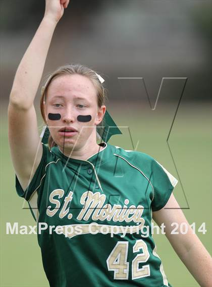Thumbnail 2 in St. Monica @ Bellarmine-Jefferson (CIF SS Playoffs) photogallery.