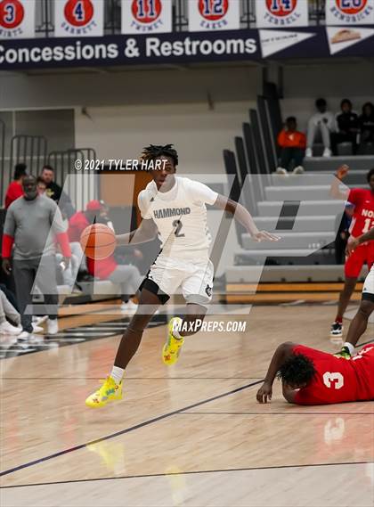 Thumbnail 1 in Hammond vs. Fort Wayne North Side (Sneakers for Santa Shootout) photogallery.