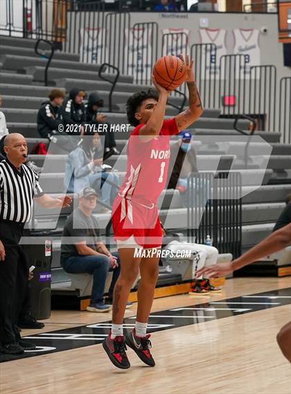Thumbnail 2 in Hammond vs. Fort Wayne North Side (Sneakers for Santa Shootout) photogallery.