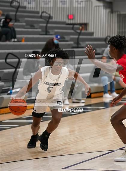 Thumbnail 3 in Hammond vs. Fort Wayne North Side (Sneakers for Santa Shootout) photogallery.
