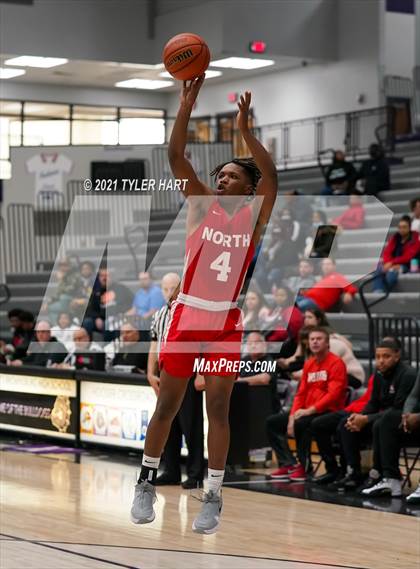 Thumbnail 1 in Hammond vs. Fort Wayne North Side (Sneakers for Santa Shootout) photogallery.