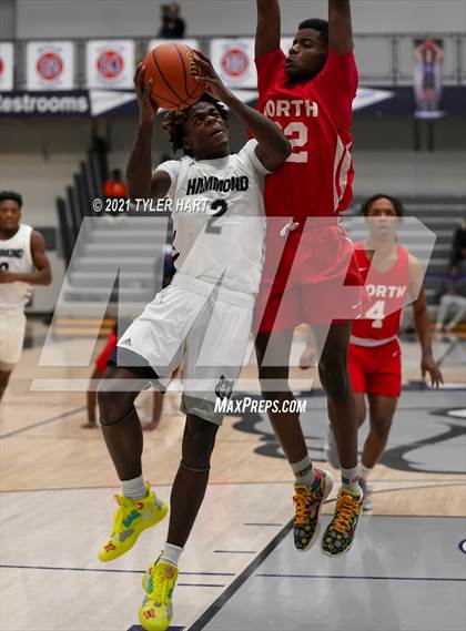 Thumbnail 1 in Hammond vs. Fort Wayne North Side (Sneakers for Santa Shootout) photogallery.