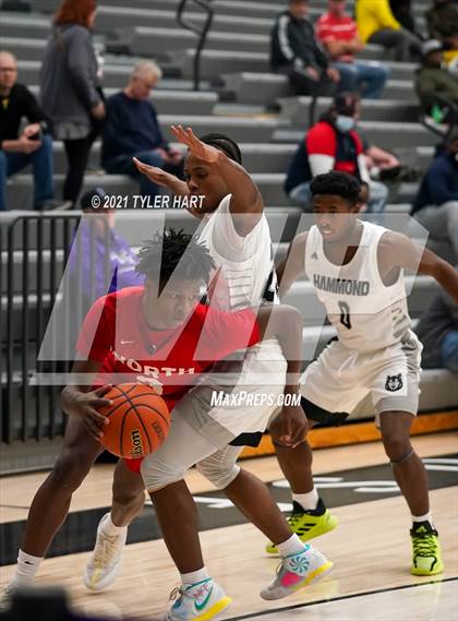 Thumbnail 1 in Hammond vs. Fort Wayne North Side (Sneakers for Santa Shootout) photogallery.