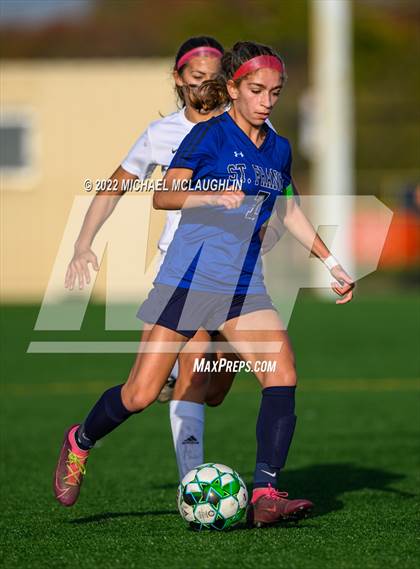 Thumbnail 1 in Monsignor McClancy vs. St. Francis Prep (NYBQCHSAA BQ Tier 1 Round 2) photogallery.