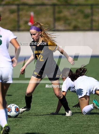Thumbnail 2 in Ben Holt College Prep Academy vs. Mariposa County (CIF SJS D6 Finals) photogallery.