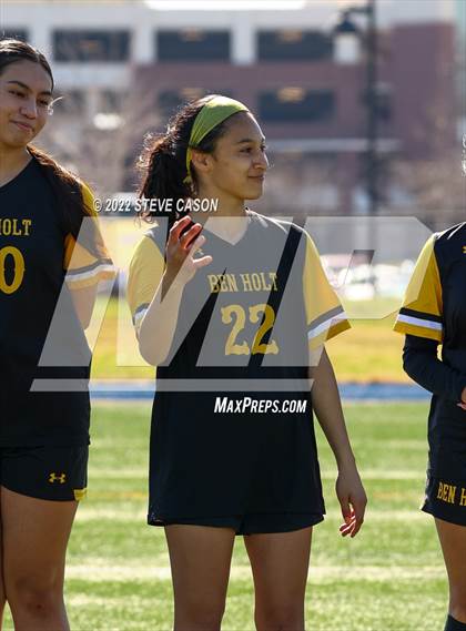 Thumbnail 1 in Ben Holt College Prep Academy vs. Mariposa County (CIF SJS D6 Finals) photogallery.