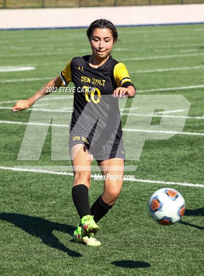 Thumbnail 2 in Ben Holt College Prep Academy vs. Mariposa County (CIF SJS D6 Finals) photogallery.