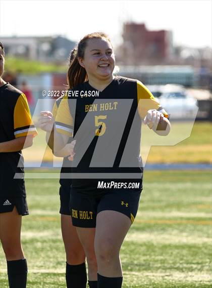 Thumbnail 3 in Ben Holt College Prep Academy vs. Mariposa County (CIF SJS D6 Finals) photogallery.