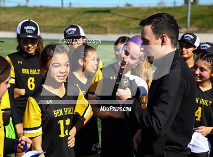 Thumbnail 3 in Ben Holt College Prep Academy vs. Mariposa County (CIF SJS D6 Finals) photogallery.