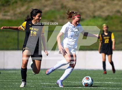 Thumbnail 3 in Ben Holt College Prep Academy vs. Mariposa County (CIF SJS D6 Finals) photogallery.
