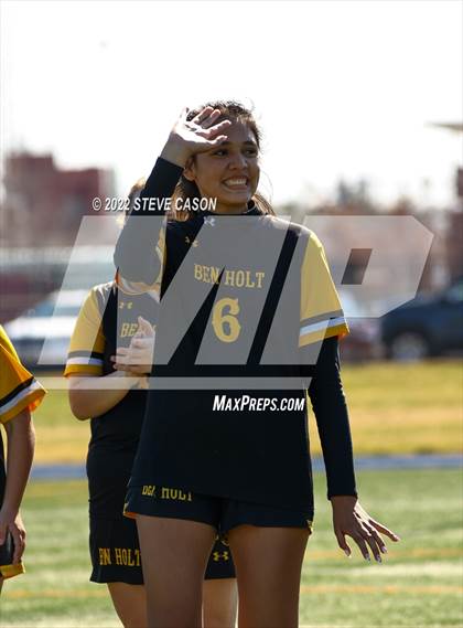 Thumbnail 1 in Ben Holt College Prep Academy vs. Mariposa County (CIF SJS D6 Finals) photogallery.