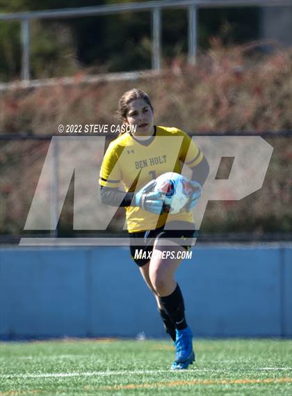Thumbnail 3 in Ben Holt College Prep Academy vs. Mariposa County (CIF SJS D6 Finals) photogallery.
