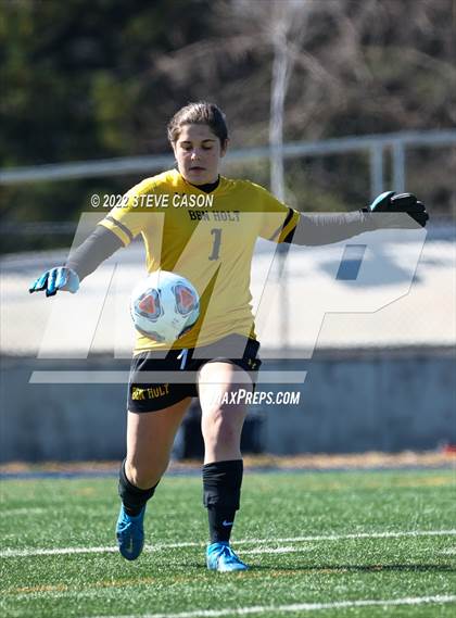 Thumbnail 2 in Ben Holt College Prep Academy vs. Mariposa County (CIF SJS D6 Finals) photogallery.