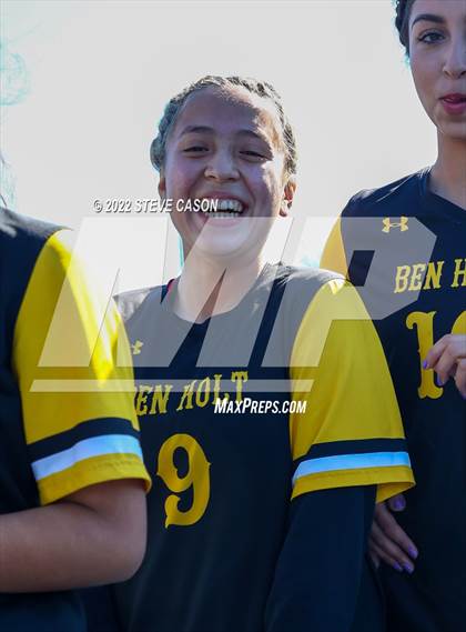 Thumbnail 3 in Ben Holt College Prep Academy vs. Mariposa County (CIF SJS D6 Finals) photogallery.