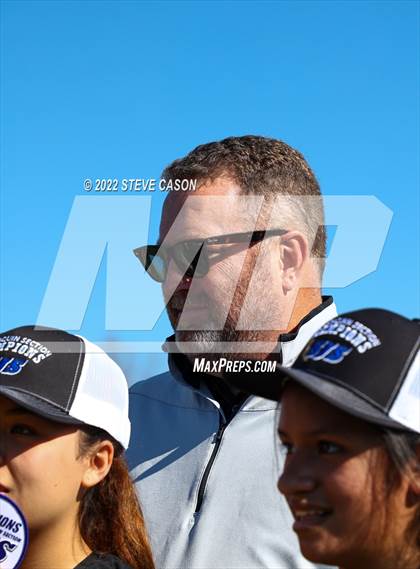 Thumbnail 2 in Ben Holt College Prep Academy vs. Mariposa County (CIF SJS D6 Finals) photogallery.