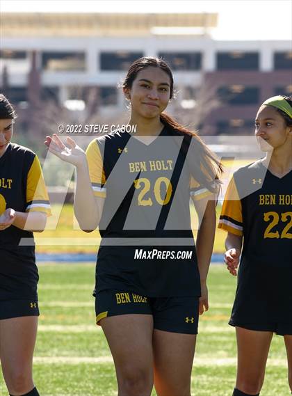 Thumbnail 3 in Ben Holt College Prep Academy vs. Mariposa County (CIF SJS D6 Finals) photogallery.