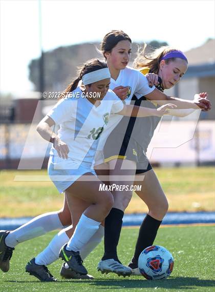 Thumbnail 2 in Ben Holt College Prep Academy vs. Mariposa County (CIF SJS D6 Finals) photogallery.