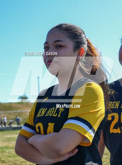 Thumbnail 2 in Ben Holt College Prep Academy vs. Mariposa County (CIF SJS D6 Finals) photogallery.