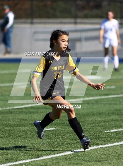Thumbnail 2 in Ben Holt College Prep Academy vs. Mariposa County (CIF SJS D6 Finals) photogallery.