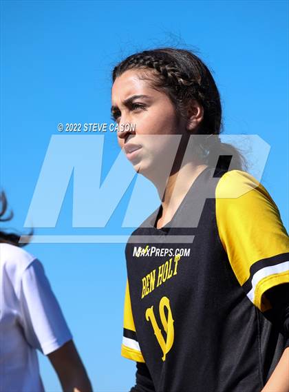 Thumbnail 3 in Ben Holt College Prep Academy vs. Mariposa County (CIF SJS D6 Finals) photogallery.
