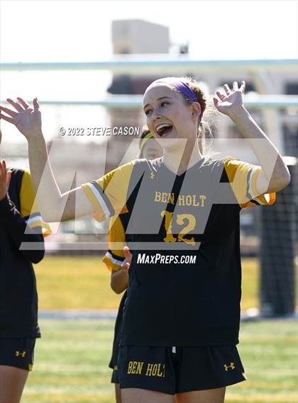 Thumbnail 2 in Ben Holt College Prep Academy vs. Mariposa County (CIF SJS D6 Finals) photogallery.