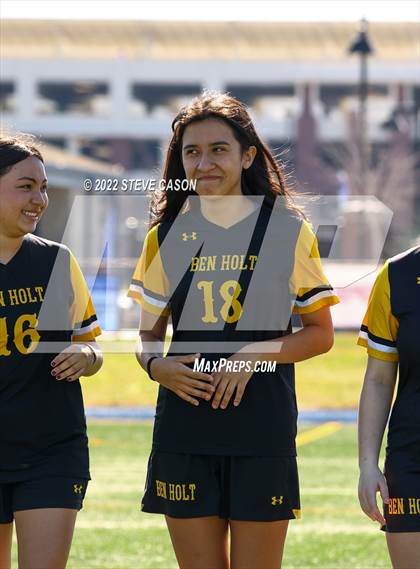 Thumbnail 1 in Ben Holt College Prep Academy vs. Mariposa County (CIF SJS D6 Finals) photogallery.