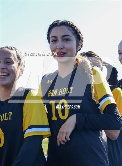 Thumbnail 1 in Ben Holt College Prep Academy vs. Mariposa County (CIF SJS D6 Finals) photogallery.