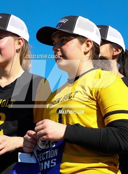 Thumbnail 2 in Ben Holt College Prep Academy vs. Mariposa County (CIF SJS D6 Finals) photogallery.