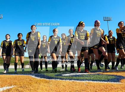 Thumbnail 2 in Ben Holt College Prep Academy vs. Mariposa County (CIF SJS D6 Finals) photogallery.