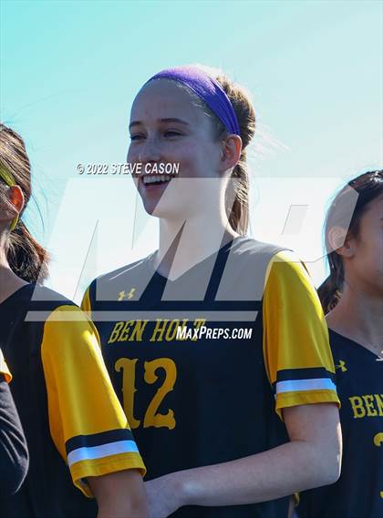 Thumbnail 2 in Ben Holt College Prep Academy vs. Mariposa County (CIF SJS D6 Finals) photogallery.