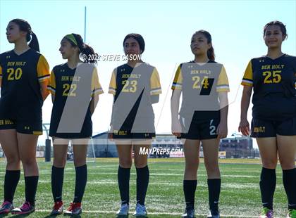 Thumbnail 2 in Ben Holt College Prep Academy vs. Mariposa County (CIF SJS D6 Finals) photogallery.