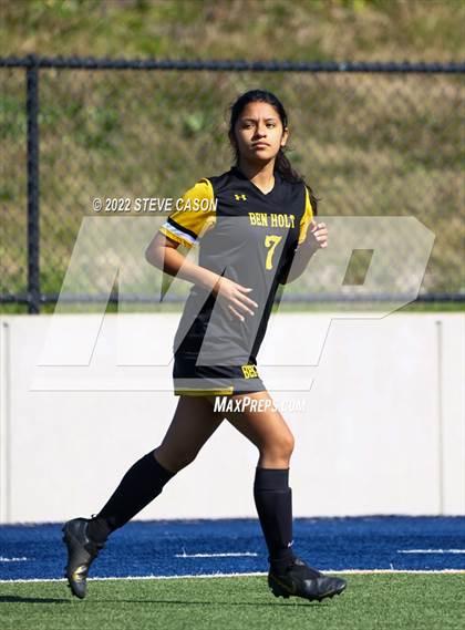 Thumbnail 2 in Ben Holt College Prep Academy vs. Mariposa County (CIF SJS D6 Finals) photogallery.