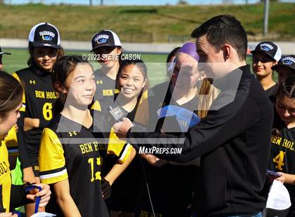 Thumbnail 1 in Ben Holt College Prep Academy vs. Mariposa County (CIF SJS D6 Finals) photogallery.