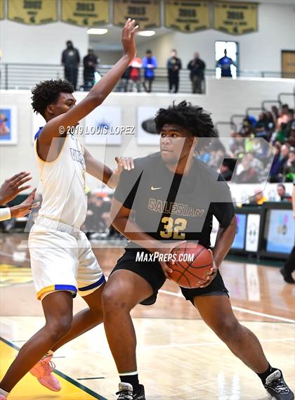 Thumbnail 1 in St. Bernard vs. Salesian College Preparatory (The Classic at Damien) photogallery.