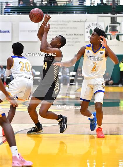 Thumbnail 2 in St. Bernard vs. Salesian College Preparatory (The Classic at Damien) photogallery.
