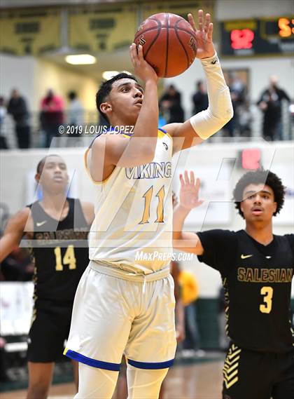 Thumbnail 1 in St. Bernard vs. Salesian College Preparatory (The Classic at Damien) photogallery.