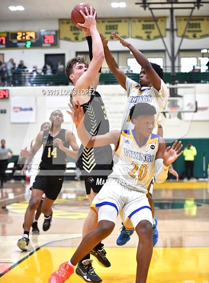 Thumbnail 2 in St. Bernard vs. Salesian College Preparatory (The Classic at Damien) photogallery.