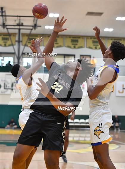 Thumbnail 3 in St. Bernard vs. Salesian College Preparatory (The Classic at Damien) photogallery.