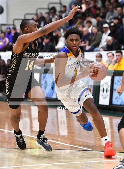 Thumbnail 2 in St. Bernard vs. Salesian College Preparatory (The Classic at Damien) photogallery.