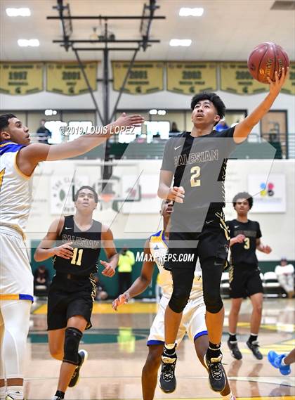 Thumbnail 2 in St. Bernard vs. Salesian College Preparatory (The Classic at Damien) photogallery.