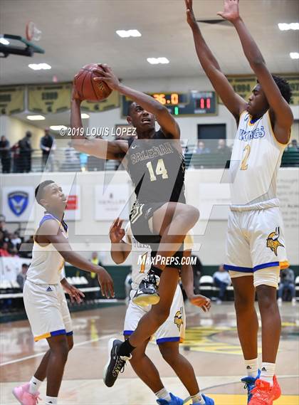 Thumbnail 2 in St. Bernard vs. Salesian College Preparatory (The Classic at Damien) photogallery.