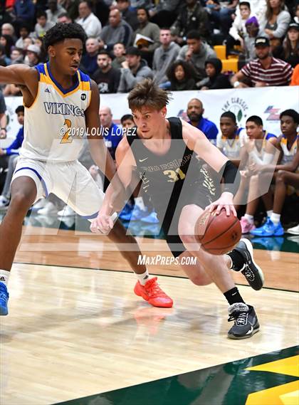 Thumbnail 2 in St. Bernard vs. Salesian College Preparatory (The Classic at Damien) photogallery.