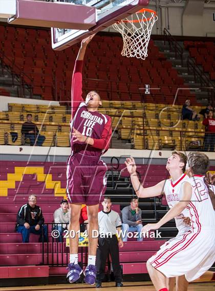 Thumbnail 2 in Christian Life Center vs. Grapevine Faith Christian (Fantasy of Lights) photogallery.