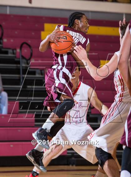Thumbnail 2 in Christian Life Center vs. Grapevine Faith Christian (Fantasy of Lights) photogallery.
