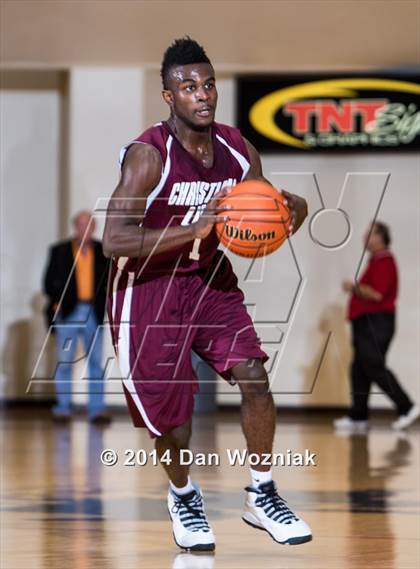 Thumbnail 1 in Christian Life Center vs. Grapevine Faith Christian (Fantasy of Lights) photogallery.