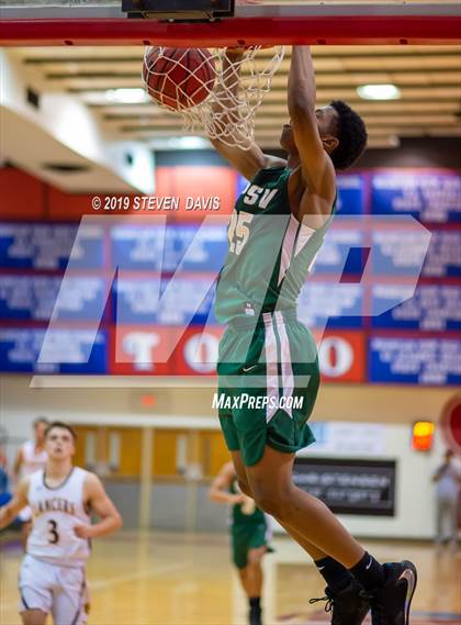Thumbnail 1 in Salpointe Catholic vs. St. Patrick-St. Vincent  (Visit Mesa Basketball Challenge) photogallery.
