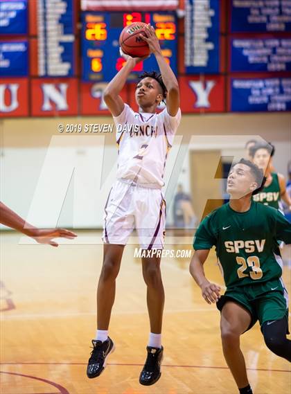 Thumbnail 2 in Salpointe Catholic vs. St. Patrick-St. Vincent  (Visit Mesa Basketball Challenge) photogallery.